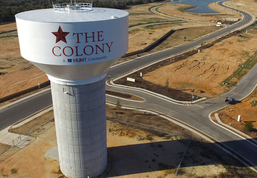 The Colony Elevated Storage Tank, Bastrop, Texas